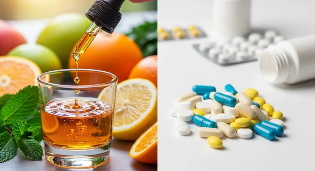 Liquid Drops vs Diet Pill Supplements Absorption Rates